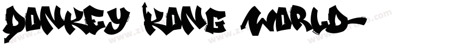 Donkey Kong World字体转换